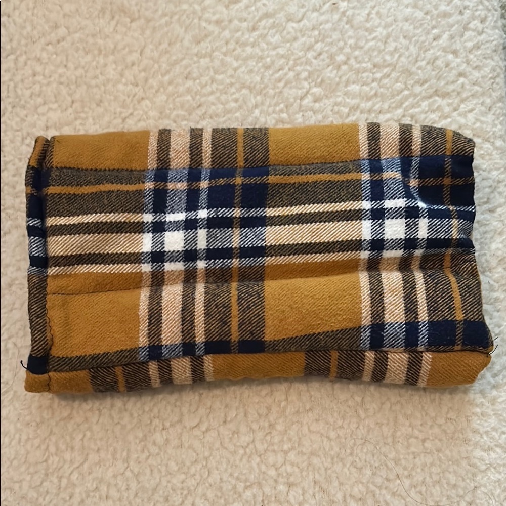 Plaid flannel microwavable hand warmer